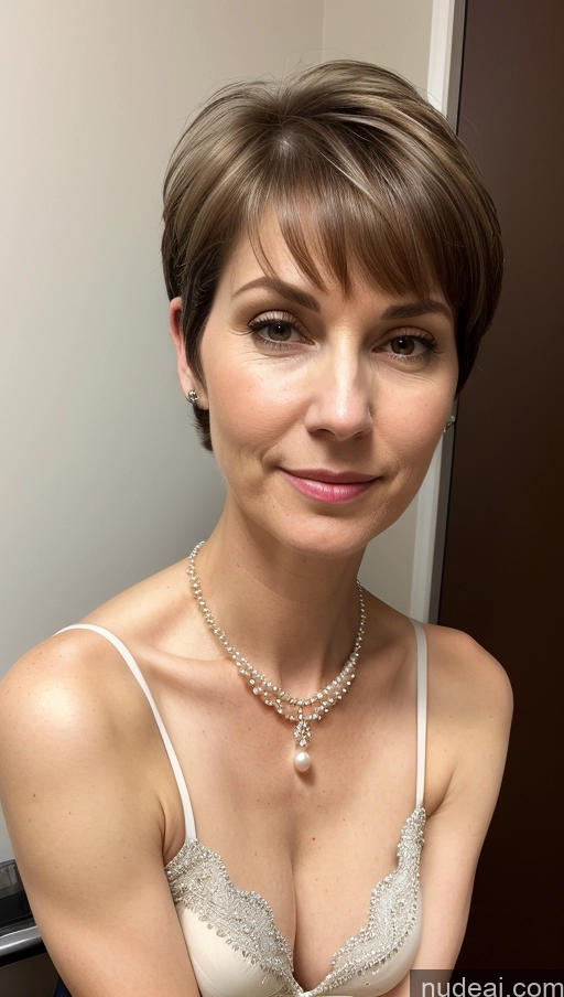 related ai porn images free for Skin Detail (beta) Fairer Skin Milf Brunette Swedish Skinny Short Hair Tunic Cleavage Pearl Jewelry Busty