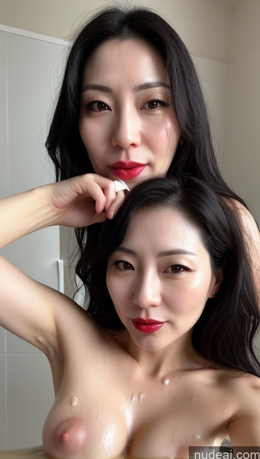 related ai porn images free for Woman One Beautiful Fairer Skin Black Hair Korean Perfect Boobs 40s Lipstick Cumshot