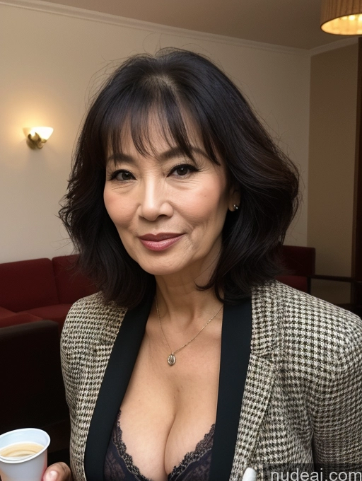 related ai porn images free for Milf Two Busty Perfect Boobs Beautiful Perfect Body 70s Seductive Pixie Chinese Party Bra Jacket Professor Secretary Stylish Traditional Cleavage Detailed Sexy Face Dark Lighting