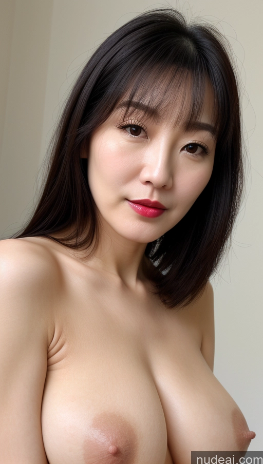 related ai porn images free for Woman One Perfect Boobs Beautiful Lipstick Fairer Skin 40s Black Hair Korean Close-up View