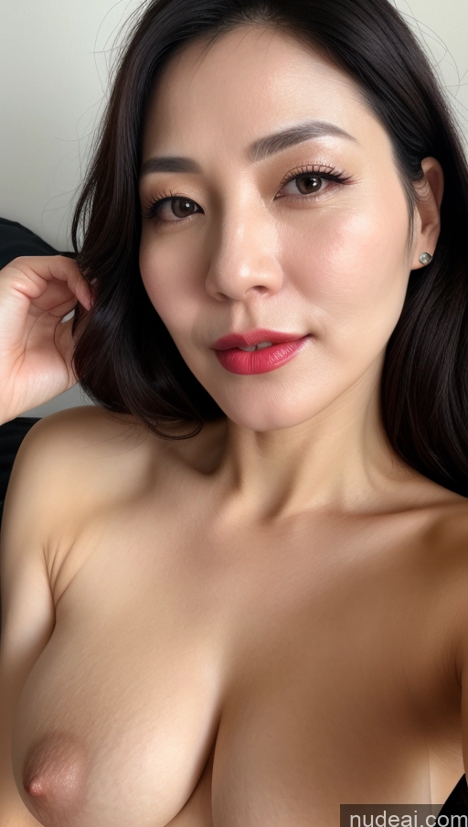 related ai porn images free for Woman One Perfect Boobs Beautiful Lipstick Fairer Skin 40s Black Hair Korean Close-up View