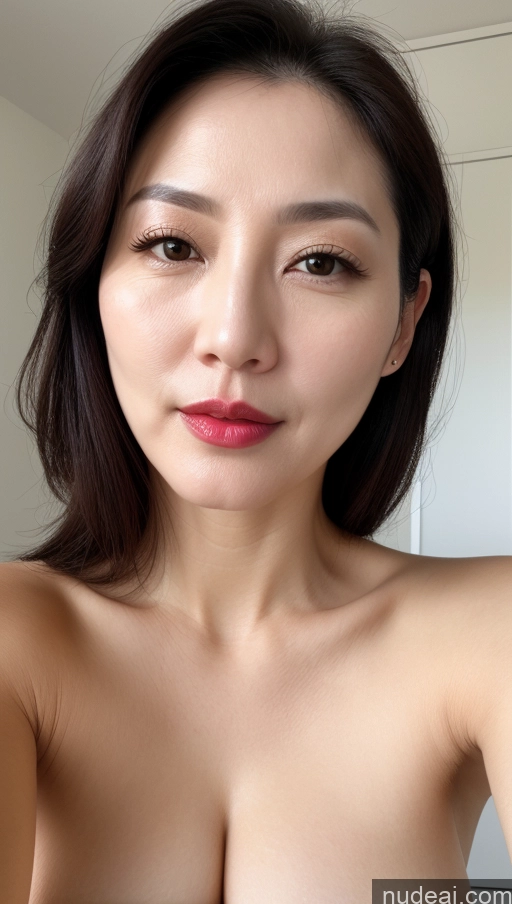 related ai porn images free for Woman One Perfect Boobs Beautiful Lipstick Fairer Skin 40s Black Hair Korean Close-up View