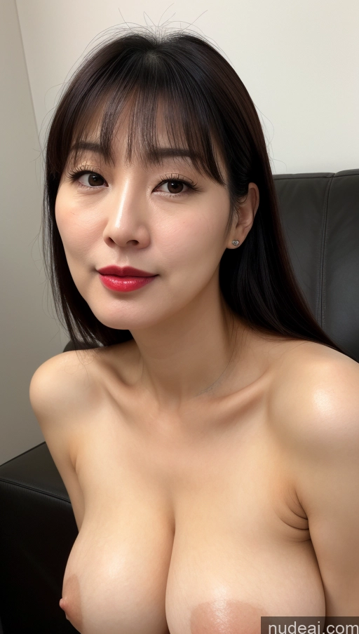 related ai porn images free for Woman One Perfect Boobs Beautiful Lipstick Fairer Skin 40s Black Hair Korean Close-up View