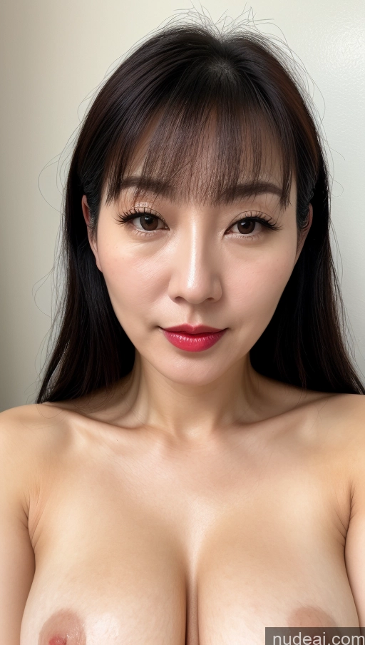 related ai porn images free for Woman One Perfect Boobs Beautiful Lipstick Fairer Skin 40s Black Hair Korean Close-up View