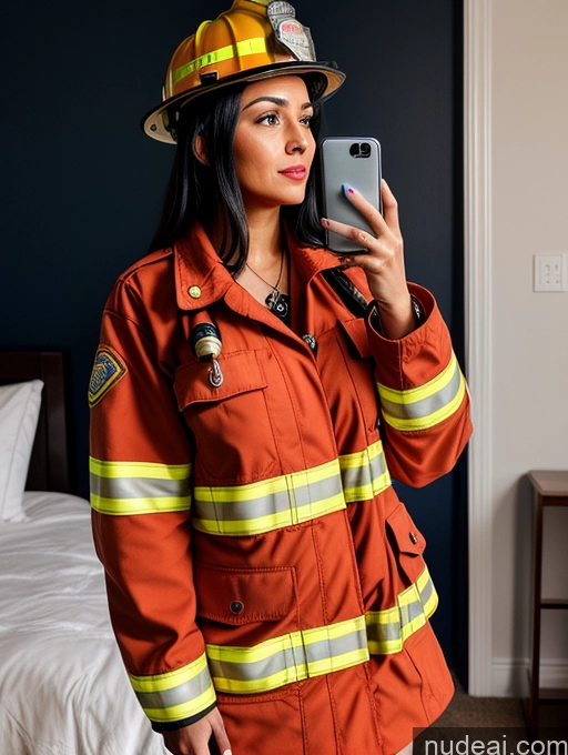related ai porn images free for Perfect Boobs Beautiful Big Ass 20s Sexy Face Black Hair Long Hair Latina Mirror Selfie Woman Two Bedroom Side View Firefighter