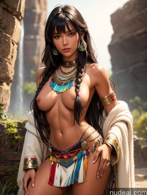 related ai porn images free for Tanned Skin Bangs Native American Native American Traditional GZCfinal Topless Woman Breasts Fantasy Style Jeff Easley Bangs Long Hair Impasto, Wlop POV Focus Sex Perfect Body Western Detailed Mech Suit