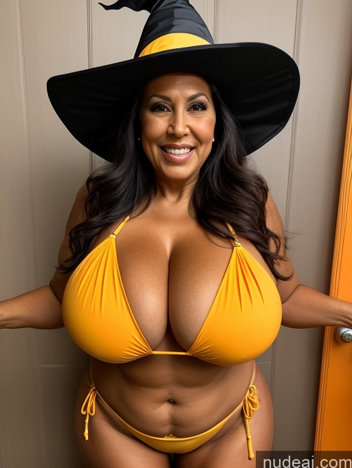 related ai porn images free for One Busty Huge Boobs Thick Tanned Skin Front View Microkini Thong 70s Brazilian Laughing Halloween Witch Construction Worker