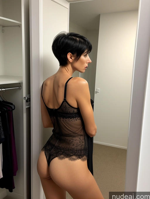 related ai porn images free for Tall Skinny 40s Angry Sad Shocked Pixie Black Hair Czech Bra Nightgown Detailed Transparent Back View Changing Room Small Ass Small Tits Long Legs