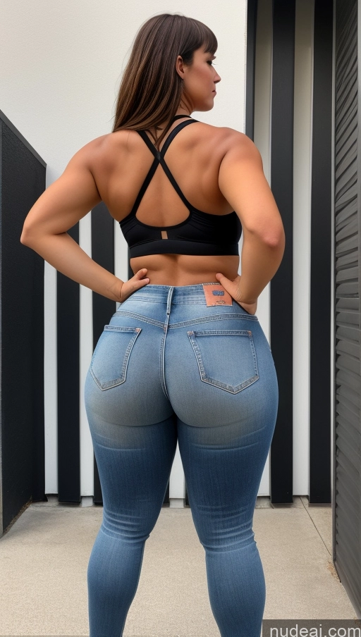 related ai porn images free for Athlete Perfect Boobs Big Ass Big Hips Jeans Front View Bangs