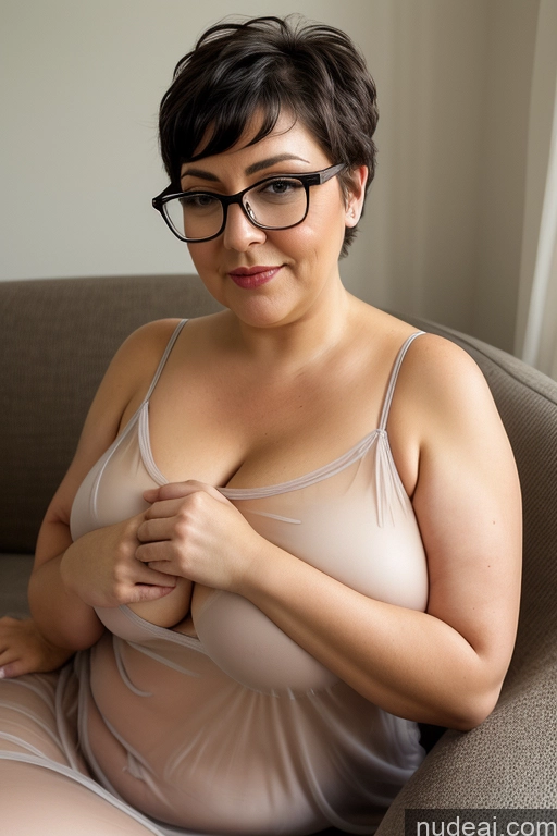 related ai porn images free for Czech Busty Big Ass Detailed Chubby Short Big Hips 60s Glasses Fat Couch Black Hair Pixie Nightgown Cleavage Transparent