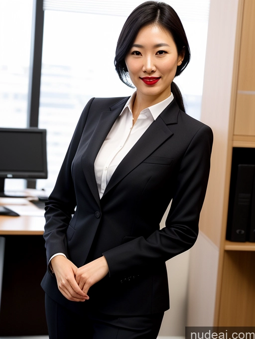 related ai porn images free for Skin Detail (beta) One Perfect Boobs Beautiful Skinny Tall Black Hair Front View T-pose Laughing Straight Suit Model 30s Office Japanese Lipstick