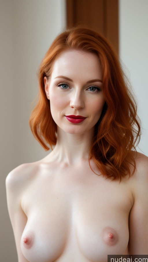 related ai porn images free for Woman One Beautiful Lipstick Fairer Skin Small Tits 30s Ginger Close-up View Detailed Czech Slicked