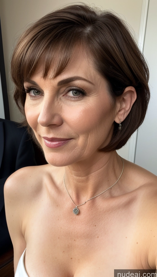 related ai porn images free for Fairer Skin Seductive Sexy Face Skin Detail (beta) Perfect Boobs 60s Brunette Short Hair British Milf Cleavage Suit