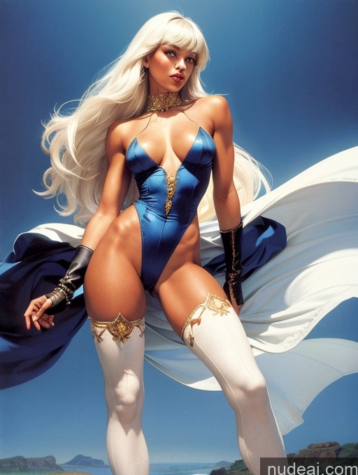 related ai porn images free for Bangs Long Hair Tanned Skin White Hair Bangs Straight High Socks Victorian GZCfinal Topless Woman Breasts Art By Boris Vallejo Boris Vallejo Art Style Fantasy Style Jeff Easley Impasto, Wlop POV Focus Sex Regal Skinny Boots Thigh Socks