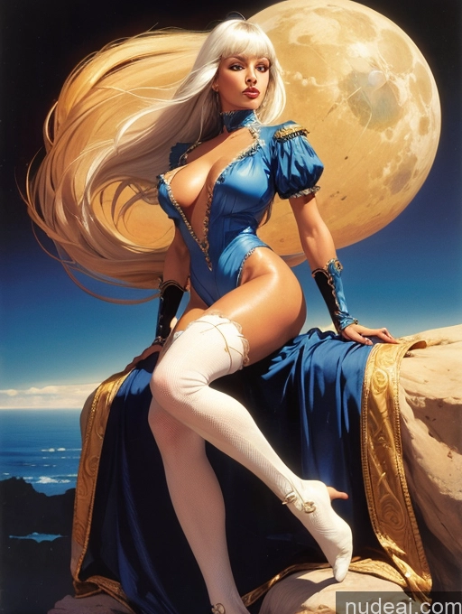 related ai porn images free for Bangs Long Hair Tanned Skin White Hair Bangs Straight High Socks Victorian GZCfinal Topless Woman Breasts Art By Boris Vallejo Boris Vallejo Art Style Fantasy Style Jeff Easley Impasto, Wlop POV Focus Sex Regal Skinny Boots Thigh Socks