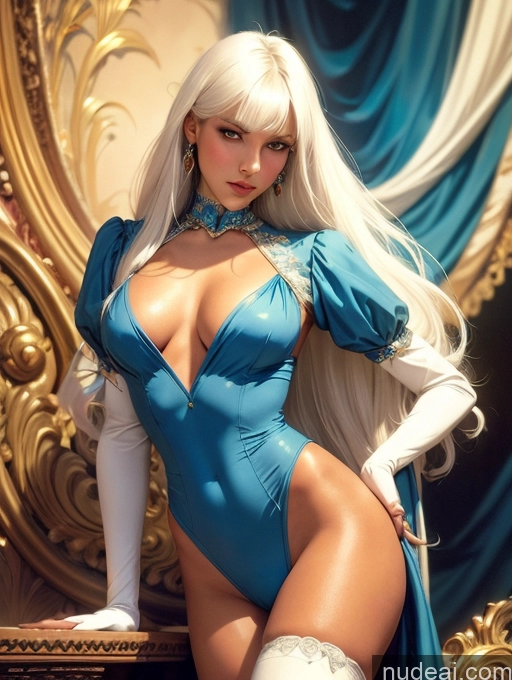 related ai porn images free for Bangs Long Hair Tanned Skin White Hair Bangs Slicked Straight Victorian GZCfinal Topless Woman Breasts Art By Boris Vallejo Boris Vallejo Art Style Fantasy Style Jeff Easley Impasto, Wlop POV Focus Sex Regal Skinny Thigh Socks High Socks Mongolian