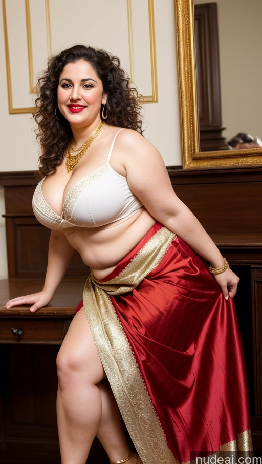 related ai porn images free for Milf Busty Beautiful Lipstick Fairer Skin Happy Seductive Brunette Curly Hair Russian Party Front View Straddling Sari Blouse Dirndl High Heels Victorian Cleavage Gold Jewelry Thick Chubby Fat Big Hips