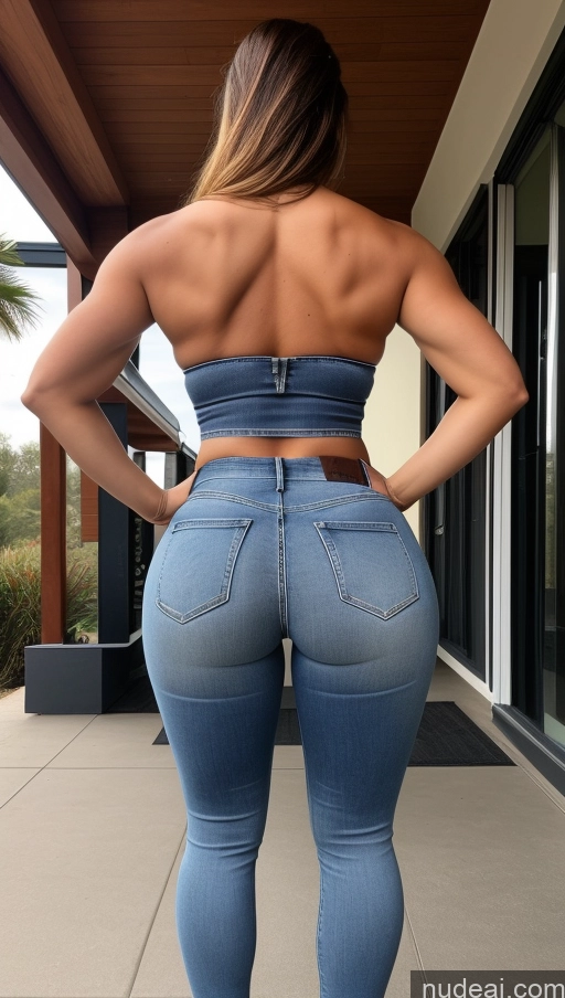 related ai porn images free for Athlete Perfect Boobs Big Ass Big Hips Jeans Front View