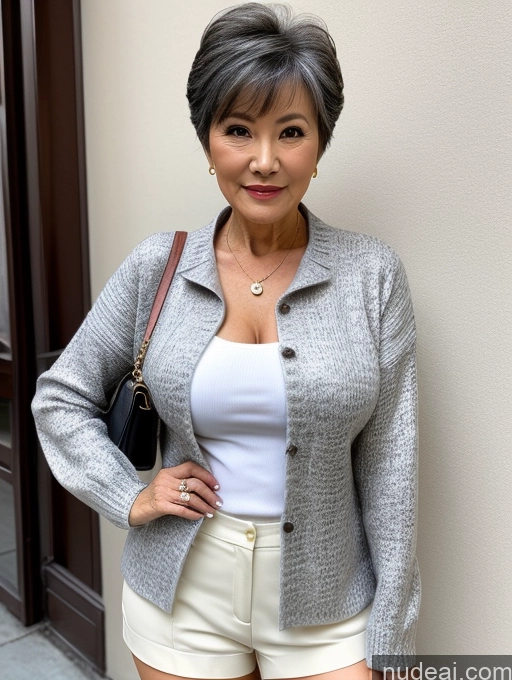 related ai porn images free for Milf Perfect Boobs Beautiful 70s Pixie Chinese Blouse Casual Jacket Professor Stylish Sweater Cleavage Detailed Sexy Face