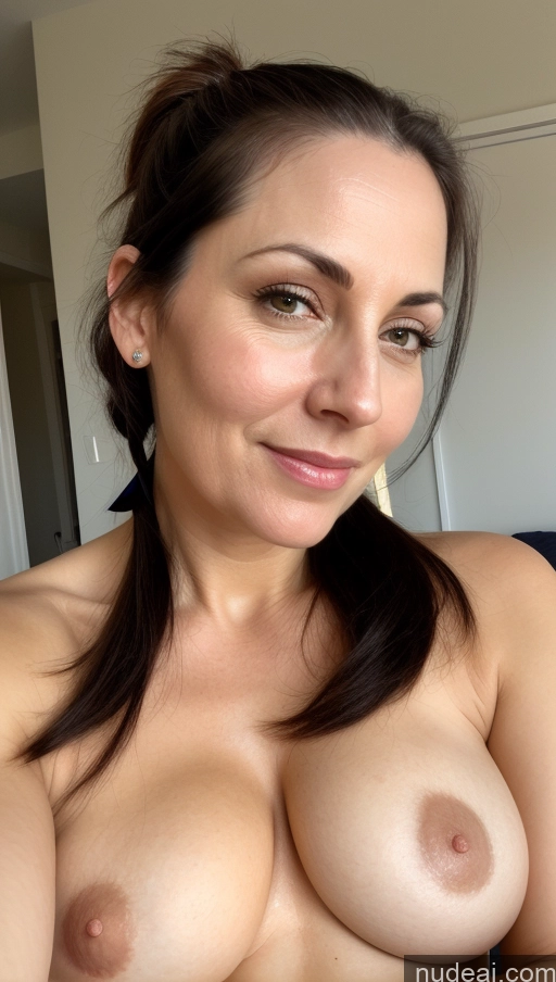 related ai porn images free for Woman One Busty Beautiful Fairer Skin 40s Black Hair Indian Ponytail Close-up View