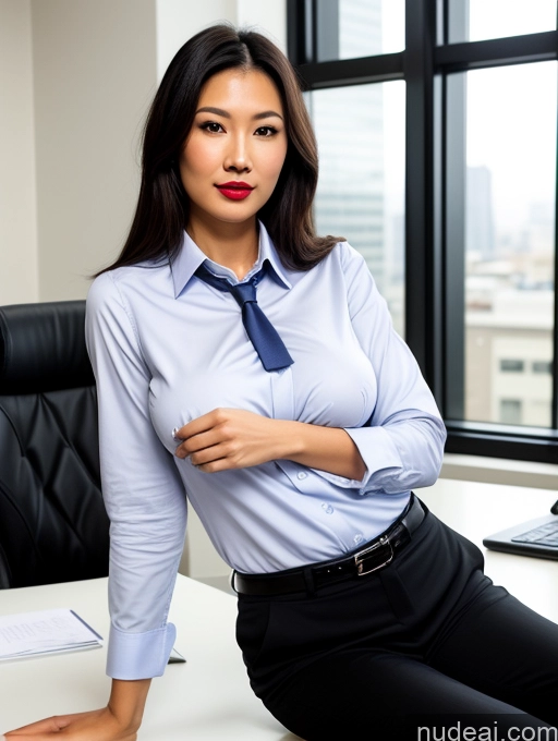 related ai porn images free for Perfect Boobs Beautiful Straight Skin Detail (beta) Woman One Tall Front View Sexy Face T-pose Lipstick 30s Office Black Hair Skinny Casual Shirt Suit Tie Thai