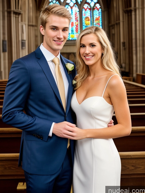 related ai porn images free for Two Small Tits Beautiful Perfect Boobs Skinny Tall Fairer Skin 20s Detailed Skin Detail (beta) Straight Blonde Seductive Woman + Man White Happy Bright Lighting Suit Shirt Tie Casual Front View Wedding Church