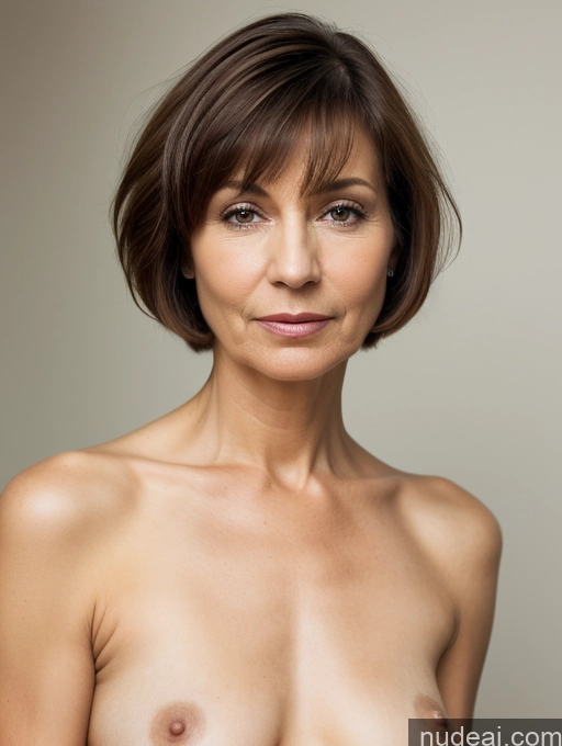 related ai porn images free for Woman 60s Sad Brunette Short Hair Hungarian Skin Detail (beta) Front View Nude