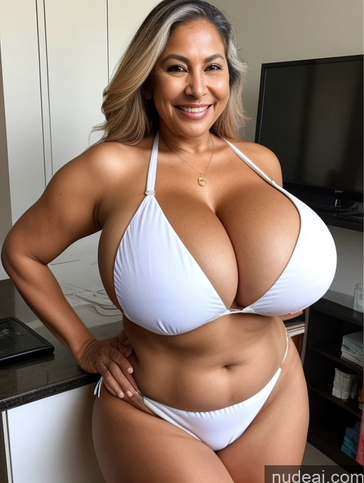 related ai porn images free for One Busty Huge Boobs Thick Tanned Skin Sexy Face Laughing Front View Microkini Thong Brazilian 70s Lab Coat Professor