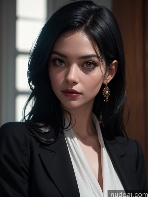 related ai porn images free for Woman Black Hair Film Photo Dark Lighting Detailed Professor