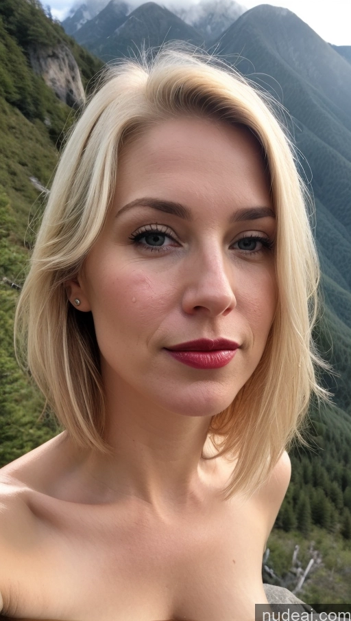 related ai porn images free for Woman One Small Tits Fairer Skin Blonde Close-up View Lipstick Detailed White Mountains Beautiful 40s Cumshot