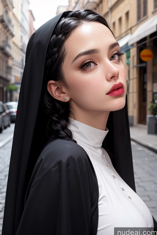 related ai porn images free for Model One Busty Skinny Lipstick Perfect Body Big Ass Fairer Skin 30s Pouting Lips Black Hair Braided Italian Film Photo Street Front View Nun Pearl Jewelry Detailed