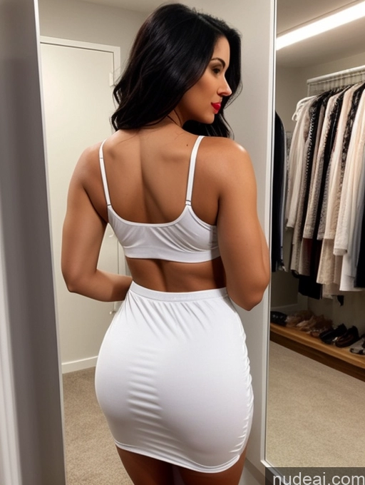 related ai porn images free for Woman Beautiful Back View Crop Top Dress Busty Perfect Boobs Big Ass Lipstick Abs Perfect Body 30s Seductive Sexy Face Black Hair Long Hair Indian Changing Room Nightgown