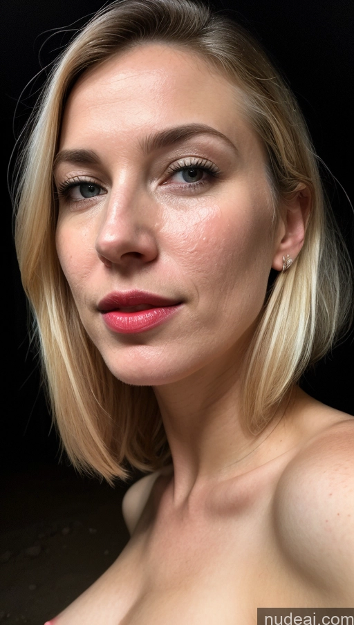 related ai porn images free for Woman One Small Tits Fairer Skin Blonde Close-up View Lipstick Detailed White Mountains Beautiful Dark Lighting Cumshot 40s