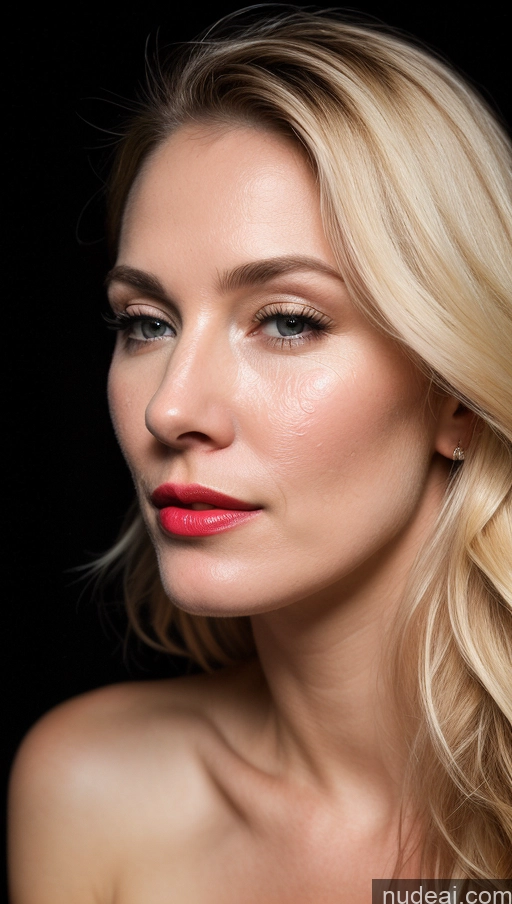 related ai porn images free for Woman One Small Tits Fairer Skin Blonde Close-up View Lipstick White Mountains Beautiful 40s Dark Lighting Cumshot Detailed
