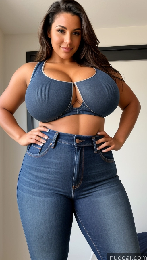 related ai porn images free for Athlete Perfect Boobs Busty Big Ass Big Hips Jeans Front View