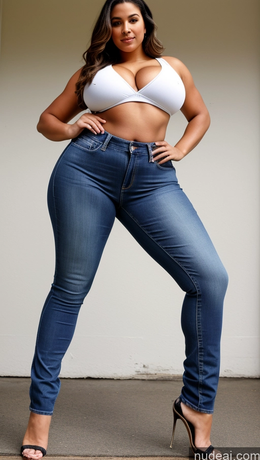 related ai porn images free for Athlete Perfect Boobs Busty Big Ass Big Hips Jeans Front View