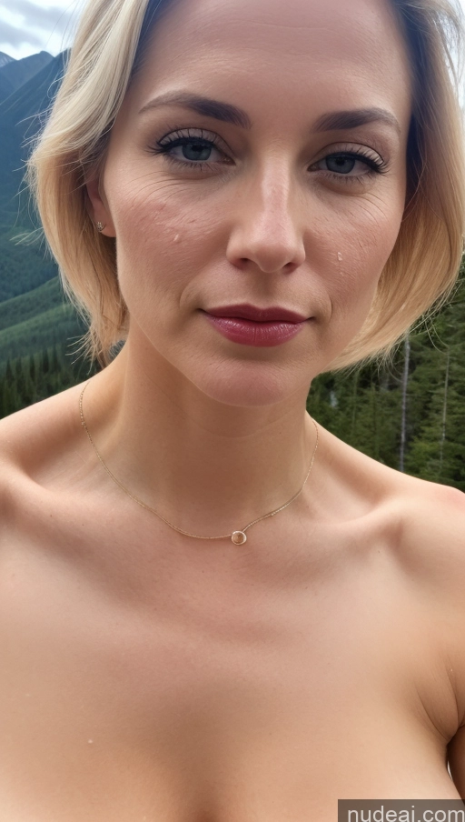 related ai porn images free for Woman One Small Tits Fairer Skin Blonde Close-up View Lipstick White Beautiful 40s Detailed Cumshot Mountains