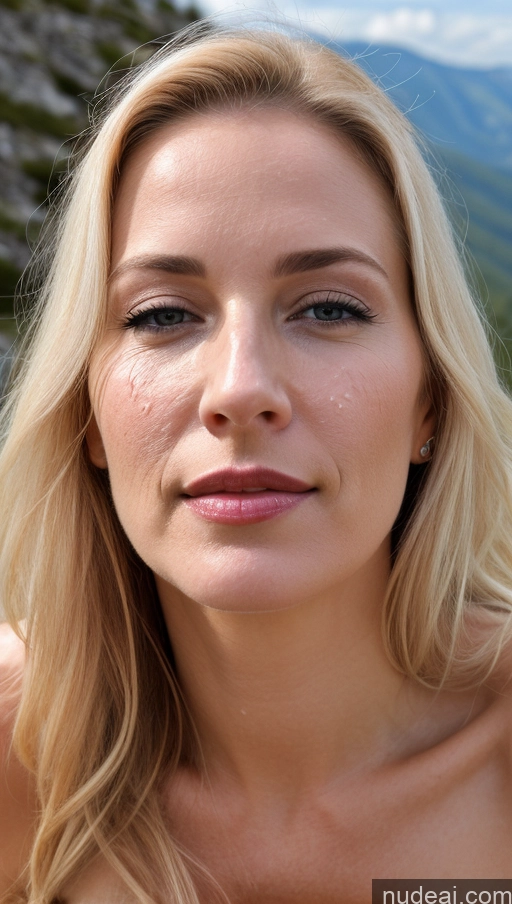 related ai porn images free for Woman One Small Tits Beautiful Lipstick Fairer Skin 40s Blonde White Close-up View Detailed Cumshot Mountains