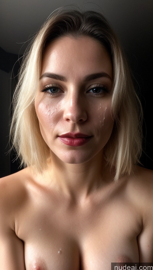 related ai porn images free for Woman One Small Tits Beautiful Lipstick 40s Blonde White Close-up View Detailed Cumshot Mountains Fairer Skin Dark Lighting