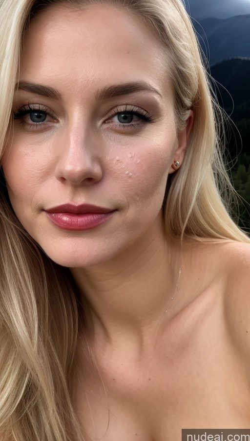 related ai porn images free for Woman One Small Tits Beautiful Lipstick 40s Blonde White Close-up View Detailed Cumshot Mountains Fairer Skin Dark Lighting