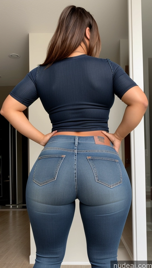related ai porn images free for Athlete Perfect Boobs Thick Big Ass Big Hips Jeans Front View Bangs