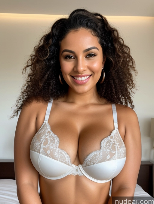 related ai porn images free for Busty Perfect Boobs Beautiful Thick Perfect Body Happy Brazilian Curly Hair Tanned Skin Bedroom Bra Front View 20s Skinny
