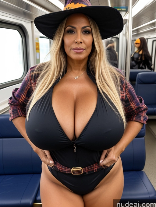 related ai porn images free for One Busty Huge Boobs Thick Tanned Skin 60s Brazilian Front View Halloween Witch Jacket Microkini Thong Train Lumberjack
