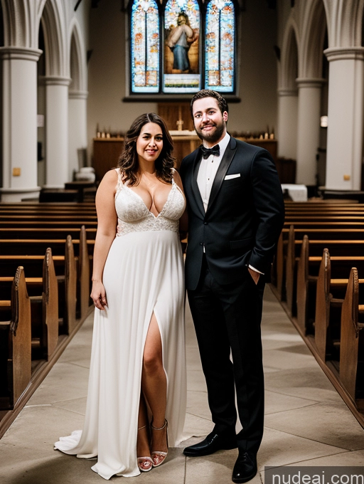 related ai porn images free for Woman + Man Several Busty Big Ass Chubby Big Hips Fairer Skin 30s Brunette Messy White Film Photo Stylish Cleavage Dark Lighting Detailed Church Sundress