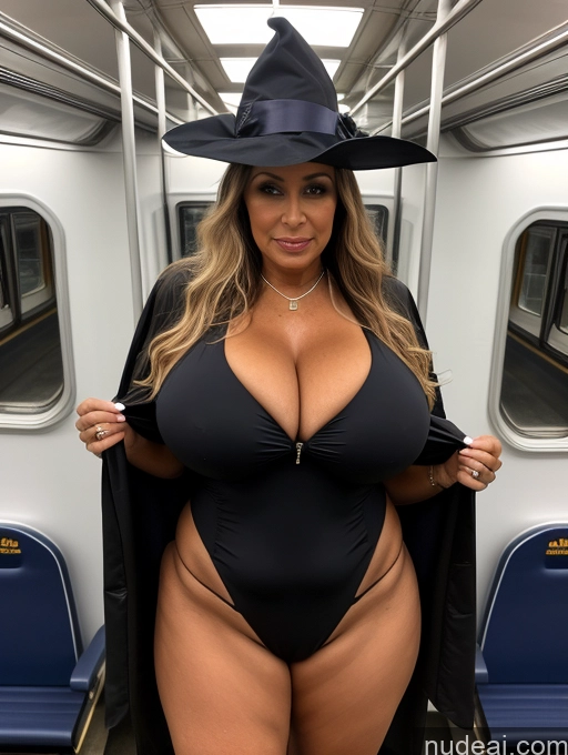 related ai porn images free for One Busty Huge Boobs Thick Tanned Skin 60s Brazilian Front View Halloween Witch Microkini Thong Jacket Train Professor