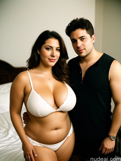 related ai porn images free for Woman + Man Several Busty Big Ass Chubby Big Hips Fairer Skin 30s Brunette Messy White Film Photo Stylish Cleavage Dark Lighting Detailed Sundress Party