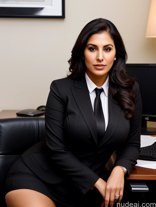 related ai porn images free for Milf One Perfect Boobs Beautiful Chubby Long Legs Thick 30s Serious Seductive Black Hair Long Hair Arabic Office Shirt Suit Tie Dark Lighting Detailed