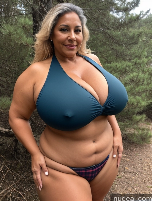 related ai porn images free for One Busty Huge Boobs Thick Tanned Skin 60s Latina Front View Microkini Thong Lumberjack Lab Coat