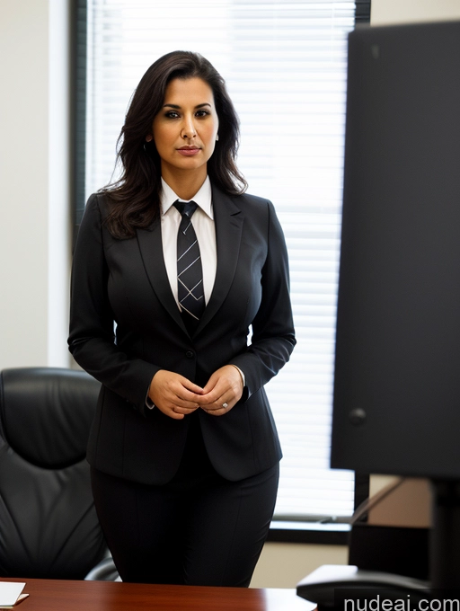 related ai porn images free for Milf One Perfect Boobs Beautiful Chubby Long Legs Thick 30s Serious Seductive Black Hair Long Hair Office Shirt Suit Tie Dark Lighting Detailed Egyptian Tanned Skin Professor