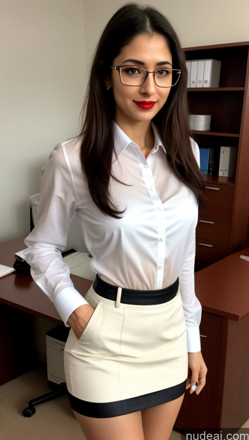related ai porn images free for Glasses Small Ass Skinny Short Pubic Hair Fairer Skin 20s Seductive Secretary Shirt Small Tits Lipstick Messy Office Indian Transparent Mini Skirt